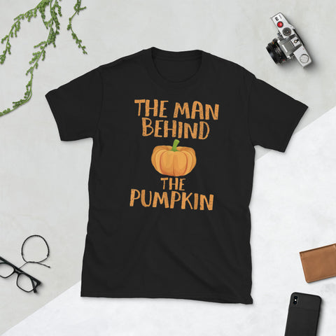 Image of Halloween Pregnancy Man Pumpkin Short-Sleeve Unisex T-Shirt