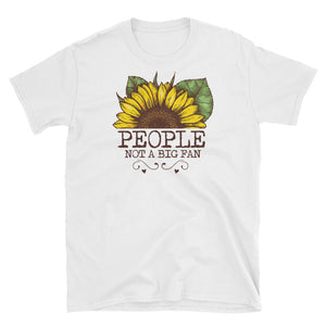 Sunflower People Are Not A Big Fan Short-Sleeve Unisex T-Shirt, Sunflower Watercolor Shirt For Women