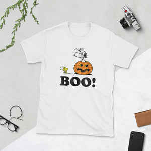 Halloween Snoopy Woodstock Boo Short-Sleeve Unisex T-Shirt
