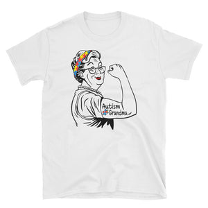 Autism Grandma Puzzle Unisex Softstyle T-Shirt, Autism Awareness Day For Grandma