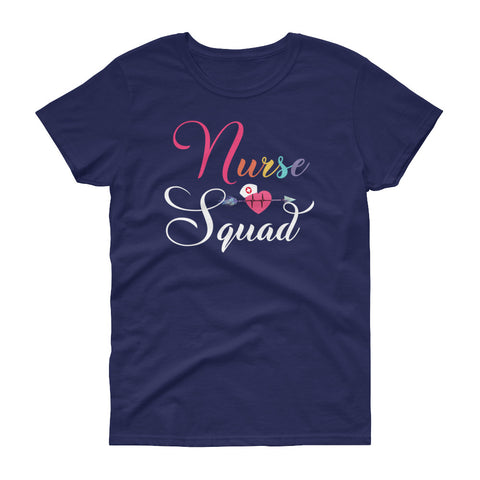 Image of Personalized Cute Nurse Squad Shirt Women's short sleeve t-shirt, Cute Shirt For Nurse