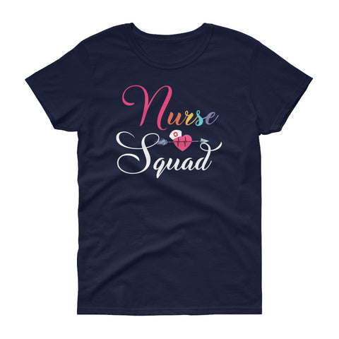 Image of Personalized Cute Nurse Squad Shirt Women's short sleeve t-shirt, Cute Shirt For Nurse