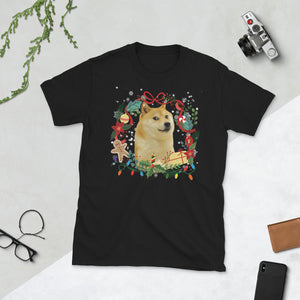 Lover Dogs Shiba Inu Christmas Short-Sleeve Unisex T-Shirt