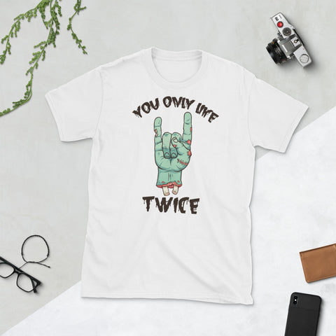 Image of You Only Live Twice Halloween Zombie Short-Sleeve Unisex T-Shirt
