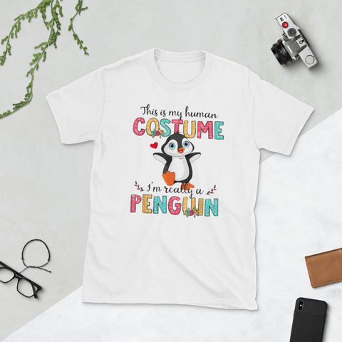 Image of Halloween Human Costume Penguin Lover Short-Sleeve Unisex T-Shirt