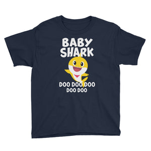 Baby Shark Doo Doo Doo Youth Short Sleeve T-Shirt, Funny Matching Family Shark For Kids, Mother's Day Gift For Kids