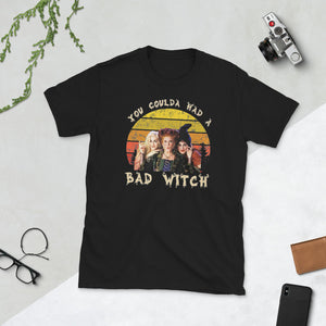 Vintage You Could Had a Bad Witch Halloween Short-Sleeve Unisex T-Shirt