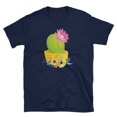 Image of Cactus Flower Short-Sleeve Unisex T-Shirt / Desert Tee / Cute Cactus Shirt / Succulents Plants / Funny Graphic Tee