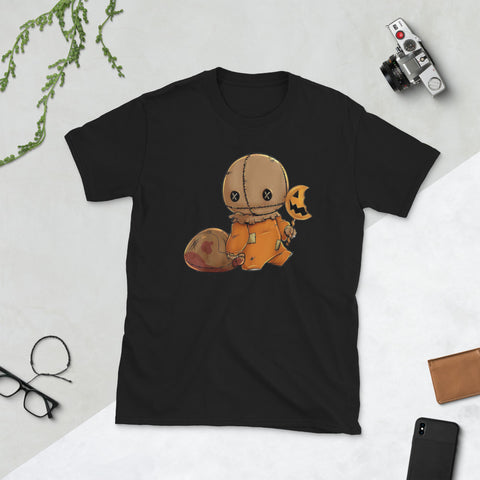 Image of Trick Or Treat Funny Cute Sam Halloween Short-Sleeve Unisex T-Shirt