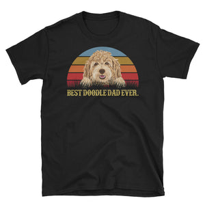 Vintage Best Doodle Dad Ever Short-Sleeve Unisex T-Shirt