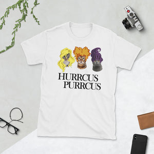Hurrcus Purrcus Binx Cat Halloween Cat Lovers Short-Sleeve Unisex T-Shirt