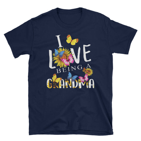 Image of Personalized I Love Being A Grandma Unisex Softstyle T-Shirt, Mother's Day Gift For Grandma, GiGi, Grammy, Nana...