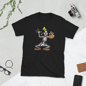 Goofy Skeleton Halloween Short-Sleeve Unisex T-Shirt