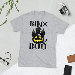 Binx Is My Boo Halloween Cat Pumpkin Short-Sleeve Unisex T-Shirt