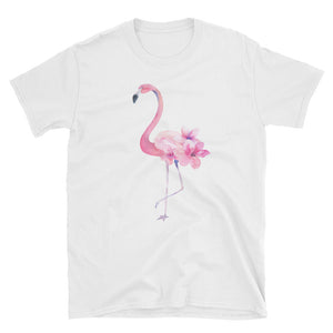 Flamingo Short-Sleeve Unisex T-Shirt, Summer Vacation Shirt, Hawaii Vacation Shirts, Hawaii Shirt , Flamingo Women T-shirt