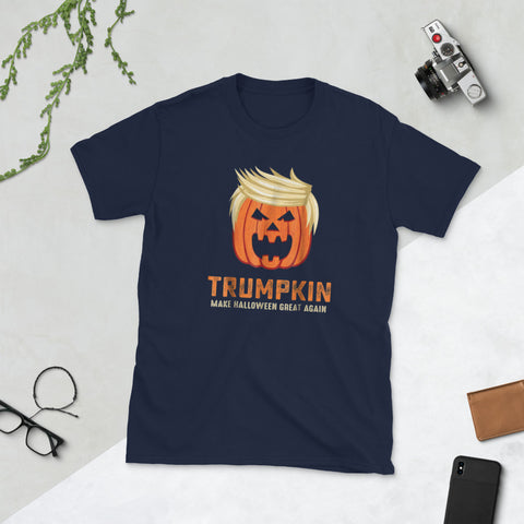 Image of Halloween Trumpkin Funny Short-Sleeve Unisex T-Shirt