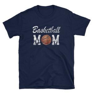 Basketball Mom Cute Novelty Distressed Short-Sleeve Unisex T-Shirt