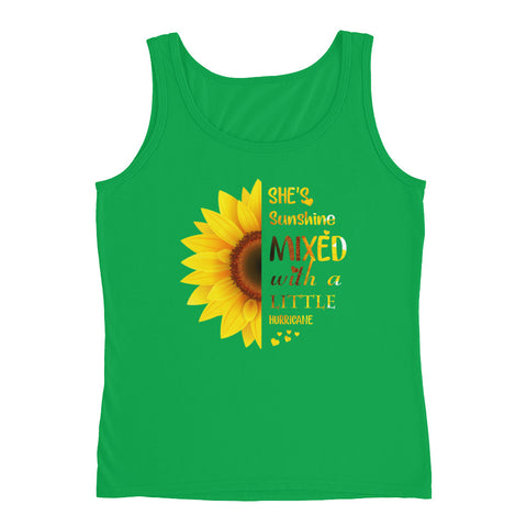 Image of She's Sunshine Mixed  With A Little Hurricane Ladies' Tank