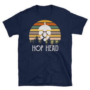 Vintage Hop Head Short-Sleeve Unisex T-Shirt, Beer Lovers Shirt, Hop Lover T-shirt, Craft Beer Brewer Hops IPA Drinking Homebrew Gift