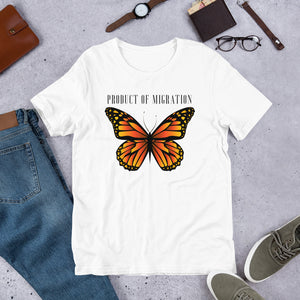 Product Of Migration Premium Short-Sleeve Unisex T-Shirt, Painting Butterfly Shirt