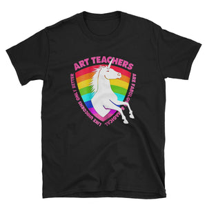 Unicorn Art Teacher Short-Sleeve Unisex T-Shirt