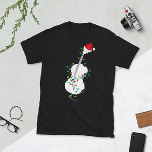 Christmas Cello Hat Santa Best Christmas Band Short-Sleeve Unisex T-Shirt