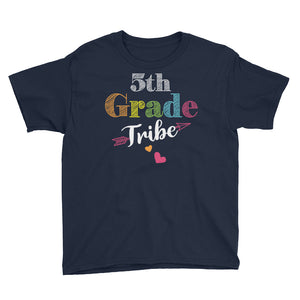 Personalize 5th Grade Tribe Youth Short Sleeve T-Shirt / Team 5th Grade / Back To School Shirt For Kids