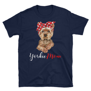 Personalized Yorkie Mom Short-Sleeve Unisex T-Shirt, Yorkie Lover Shirt For Dog Mom
