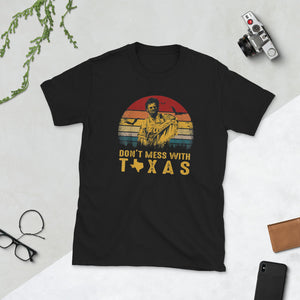 Don't Mess With Vintage Texas Halloween Short-Sleeve Unisex T-Shirt