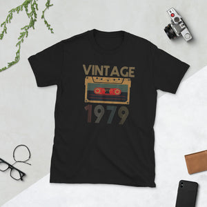 Happy 40th Birthday with Vintage 1979 Short-Sleeve Unisex T-Shirt
