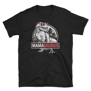 Personalized Vintage MamaSaurus, Funny Mama Dinosaurus Short-Sleeve Unisex T-Shirt, Funny T-shirt For Mom, Mama