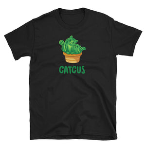 Funny Catcus Cactus Cat Short-Sleeve Unisex T-Shirt, Cactus Lover Shirt, Cat Lover Shirt