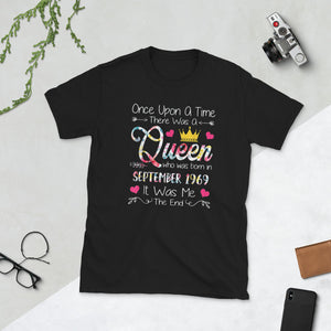Womens 50th Birthday Queen September 1969 Gift Short-Sleeve Unisex T-Shirt
