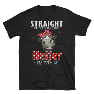 Heifer I'm Tryin Short-Sleeve Unisex T-Shirt / Heifer Lover / Heifer Shirt For Women / Farmers Life / Heifer Ladies Shirt