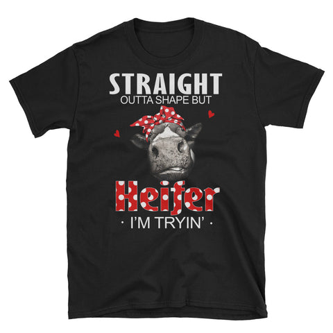 Image of Heifer I'm Tryin Short-Sleeve Unisex T-Shirt / Heifer Lover / Heifer Shirt For Women / Farmers Life / Heifer Ladies Shirt