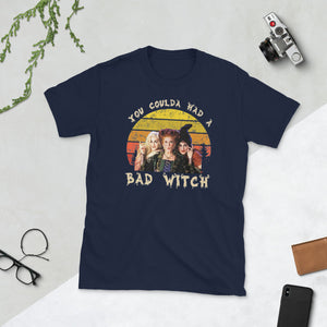 Vintage You Could Had a Bad Witch Halloween Short-Sleeve Unisex T-Shirt