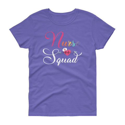 Image of Personalized Cute Nurse Squad Shirt Women's short sleeve t-shirt, Cute Shirt For Nurse