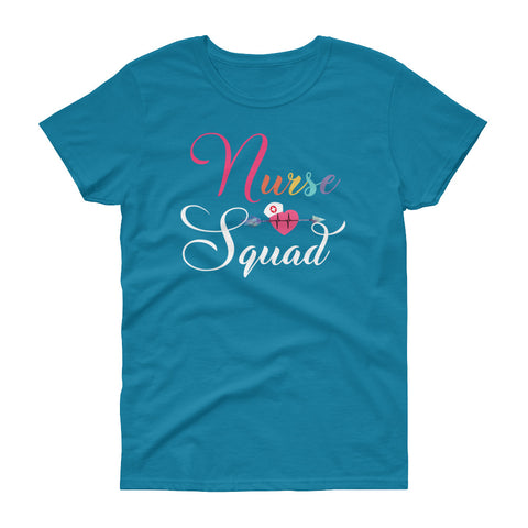 Image of Personalized Cute Nurse Squad Shirt Women's short sleeve t-shirt, Cute Shirt For Nurse