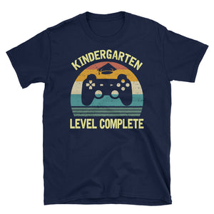 Vintage Kindergarten Level Complete Short-Sleeve Unisex T-Shirt, Graduation Day T-shirt, Teacher T-shirt