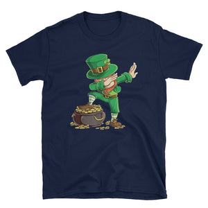 Dabbing Leprechaun Shirt St Patricks Day Short-Sleeve Unisex T-Shirt