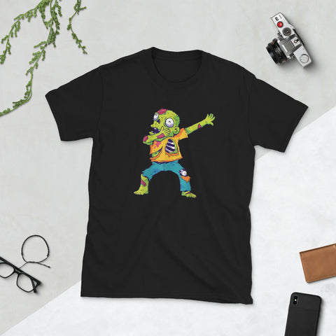 Image of Dabbing Zombie Halloween Dab Zombie Short-Sleeve Unisex T-Shirt