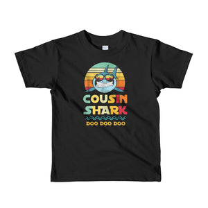 Personalized Cousin Shark Doo Doo Doo Short sleeve kids t-shirt, Funny Baby Shark Shirt For Kids From 2 Years Old To 6 Years Old