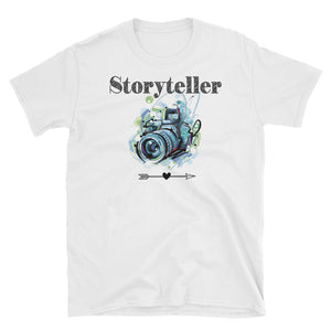 Storyteller Photography Short-Sleeve Unisex T-Shirt, Funny Graphic Tee, Photographer Shirt