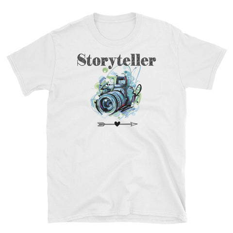 Image of Storyteller Photography Short-Sleeve Unisex T-Shirt, Funny Graphic Tee, Photographer Shirt
