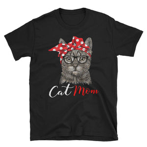Personalized Cat Mom Short-Sleeve Unisex T-Shirt, Funny Cat Lover Shirt For Cat Mom