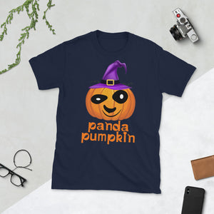 Pumpkin Witch Panda Dunny Halloween Short-Sleeve Unisex T-Shirt