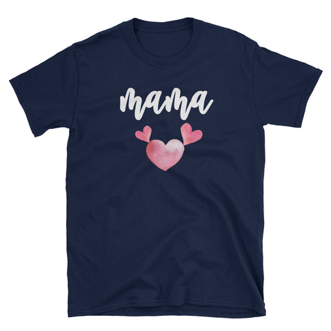Image of Personalized Pink Heart MaMa and Me Unisex Softstyle T-Shirt, Mother's Day Shirt For Mama, New Mama, First Mother's Day 2019