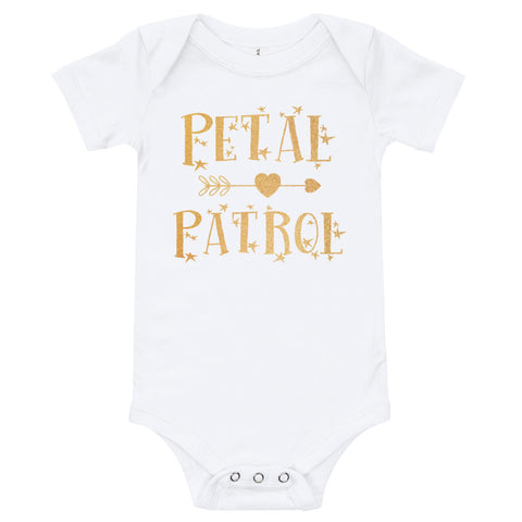 Image of Petal Patrol Gold Bodysuits For Kids T-Shirt, Funny Onesies Bodysuits For NewBorn Kids