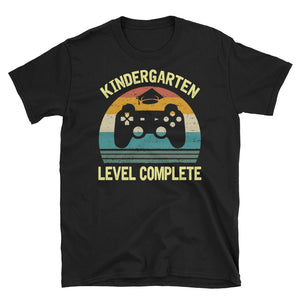 Vintage Kindergarten Level Complete Short-Sleeve Unisex T-Shirt, Graduation Day T-shirt, Teacher T-shirt
