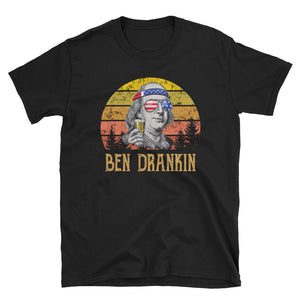 Ben Drankin 4th of July Vintage Short-Sleeve Unisex T-Shirt, Independence Day Shirt, 4th Of July Day Shirt